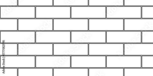 Pavement overlay masonry seamless mosaic stone concrete wall surface tiles. subway vector block rock white brick wall texture background.	