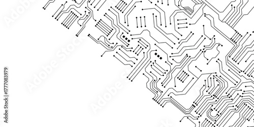 Circuit technology background illustration