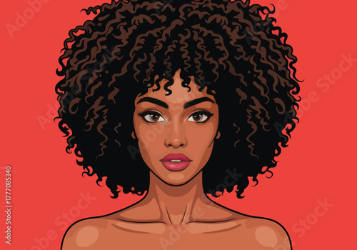 Afro woman gaming logo design vibrant modern digital art - Gaming logo - Gaming Mascot - esport mascot vector illustration