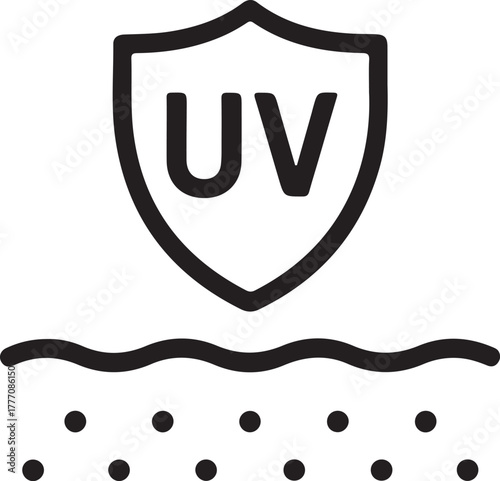 Shield protecting skin from harmful ultraviolet uv rays