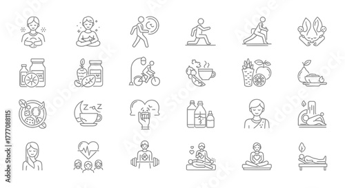 Hand drawn set of vector e-commerce icons for web shopping, money, delivery, and home illustration