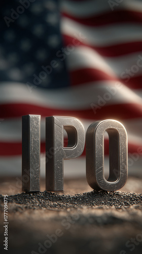 IPO Concept with United Sta...