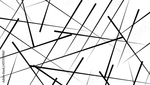 Metal grid isolated on the white background. nervures de Feuillet mores. Abstract lines in black and white tone of many squares and rectangle shapes on white background.