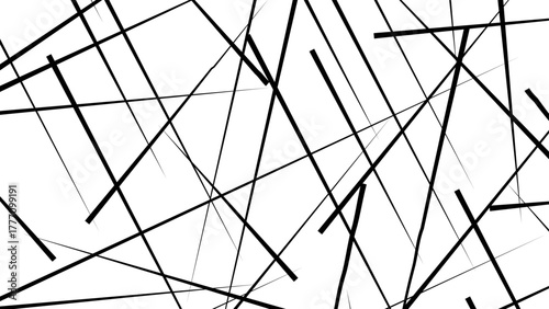 Abstract white background with random black lines. Metal grid isolated on the white background. nervures de Feuillet mores.