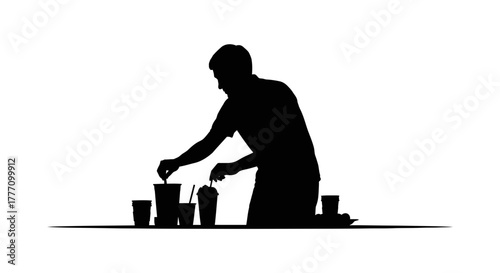 silhouette of a woman