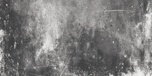 Dark and heavily distressed textured concrete surface ideal for modern industrial design.