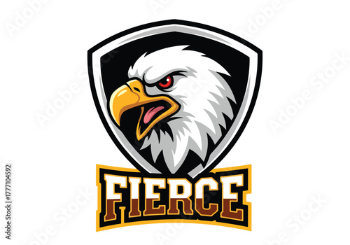 Fierce eagle gaming logo for esports and teams - Gaming logo - Gaming Mascot - esport mascot vector illustration