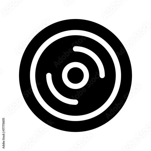 Compact Disc Icon Vector Symbol Design Illustration