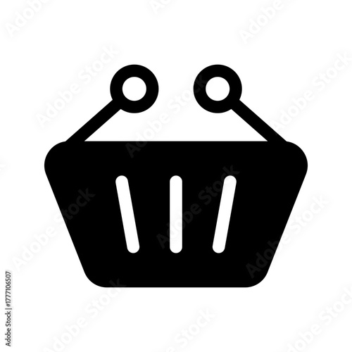Shopping Basket Icon Vector Symbol Design Illustration