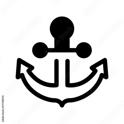Anchor Icon Vector Symbol Design Illustration