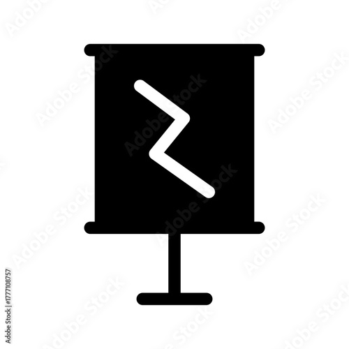 Flipchart Icon Vector Symbol Design Illustration