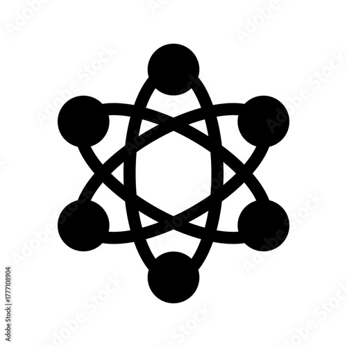 Atom Icon Vector Symbol Design Illustration