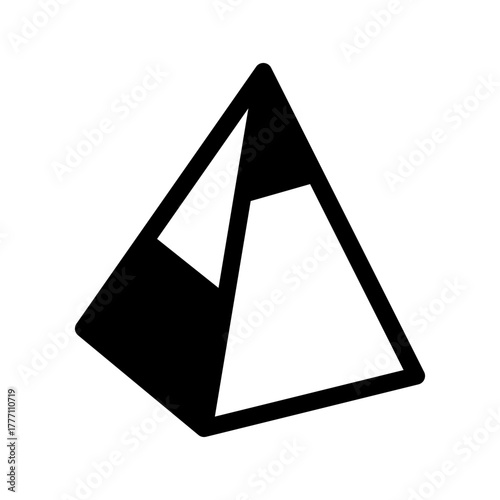 Pyramid Icon Vector Symbol Design Illustration