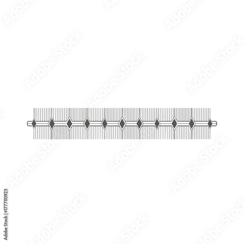 Graphic chapter divider with linear design and diamond shapes for creative layouts