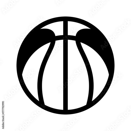 Basketball Icon Vector Symbol Design Illustration