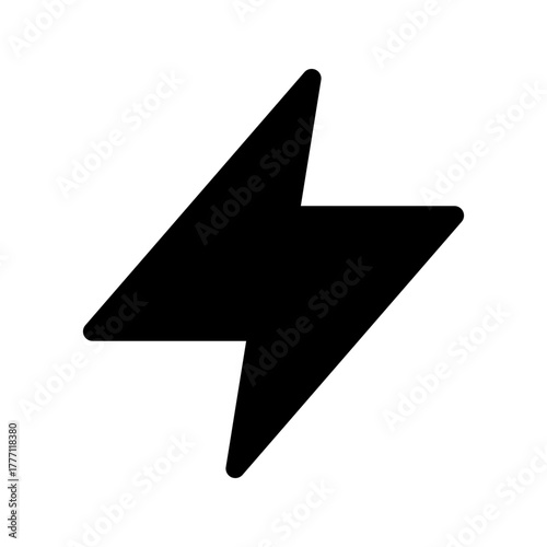 Thunder Icon Vector Symbol Design Illustration