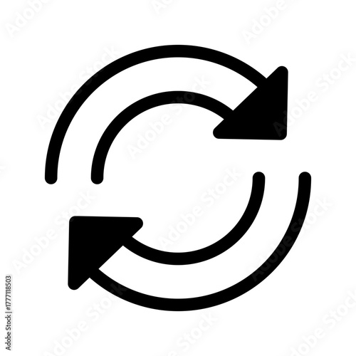 Refresh Icon Vector Symbol Design Illustration