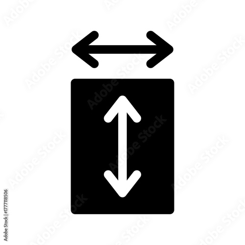 Size Icon Vector Symbol Design Illustration