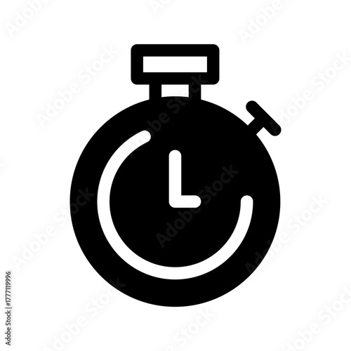 Stopwatch Icon Vector Symbol Design Illustration