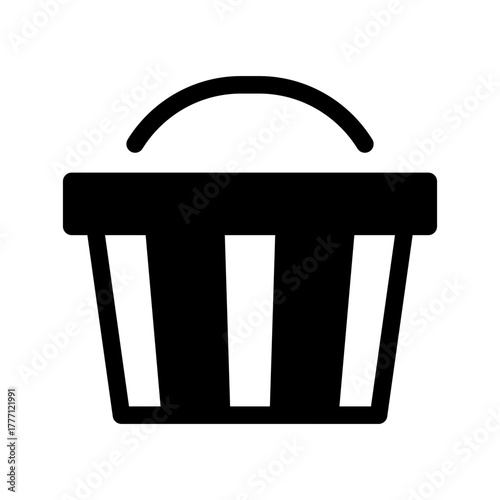 Basket Icon Vector Symbol Design Illustration