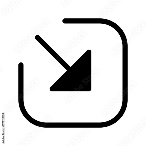 Shrink Icon Vector Symbol Design Illustration
