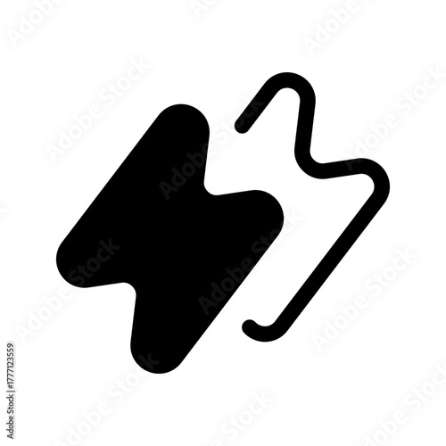 Lightning Icon Vector Symbol Design Illustration