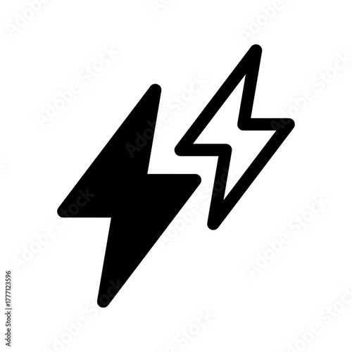 Electricity Icon Vector Symbol Design Illustration