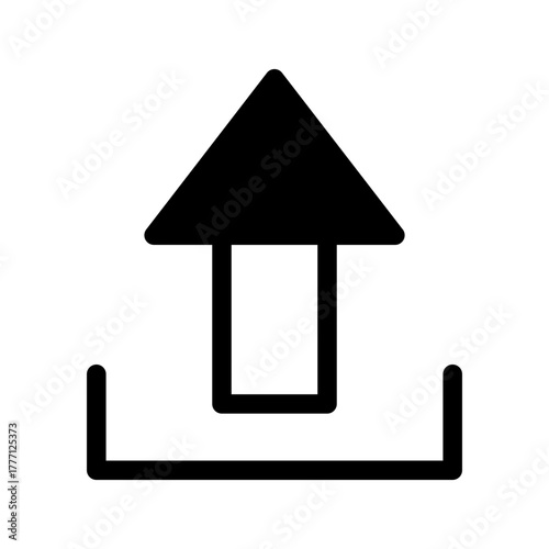 Upload Icon Vector Symbol Design Illustration