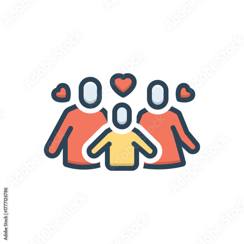 Color illustration icon for parenting hacks