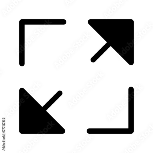 Maximize Icon Vector Symbol Design Illustration