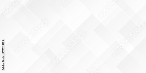 Abstract vector gray and white tech technology transparent square rectangle shape. seamless geometry paper triangle background. Space design concept. Decorative web layout design.	