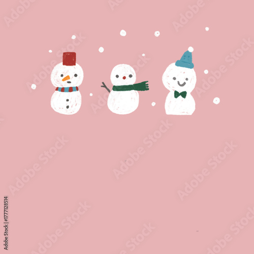 Snowman of Christmas season illustrations for easy decorating anythings. 