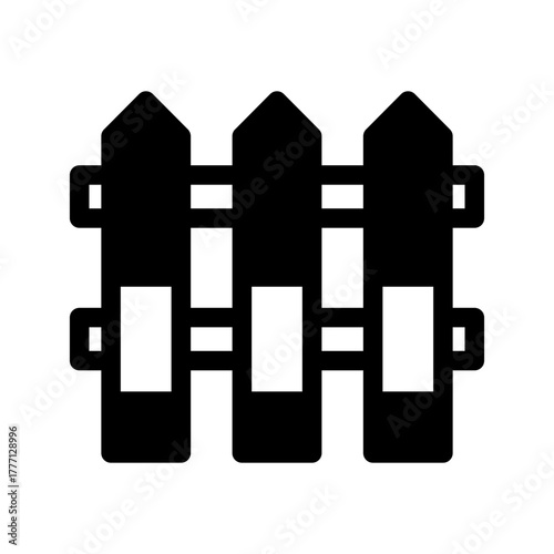 Fence Icon Vector Symbol Design Illustration