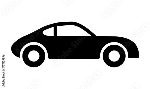 Car vector illustration icon luxury sports vehicle side view, vector illustration of a car, car vector icon