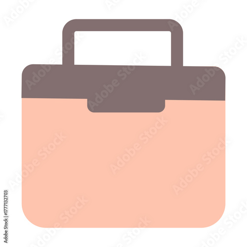 A Minimalist Icon of a Briefcase, Representing Business and Professionalism
