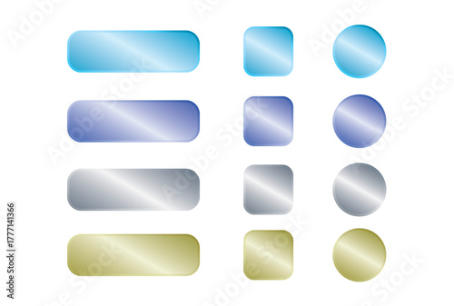 LP制作に使えるメタル調の豪華なボタンセット