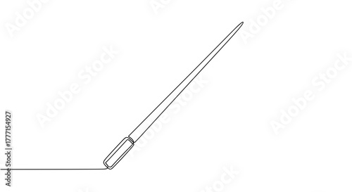 Stylized laptop with a stylus positioned on a white background  