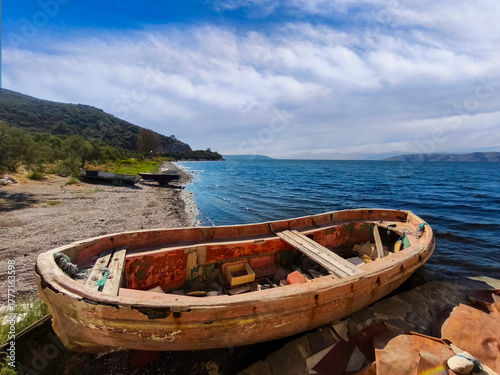 A beautiful view from Lake Bafa, which was a bay of the Aegean Sea in ancient times but has now become a lake.