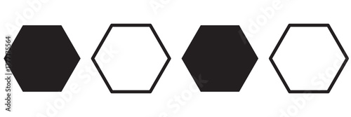 Honeycomb pattern with hexagon mesh texture bee comb grid. Line grid of hexagons black and white seamless pattern.