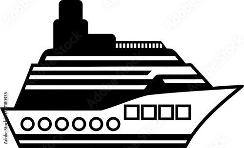 Elegant cruise ship sailing towards adventure, promising relaxation and luxury travel experiences for vacationers seeking unforgettable getaways