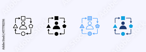 Adaptive Icon Set Multiple Style Collection
