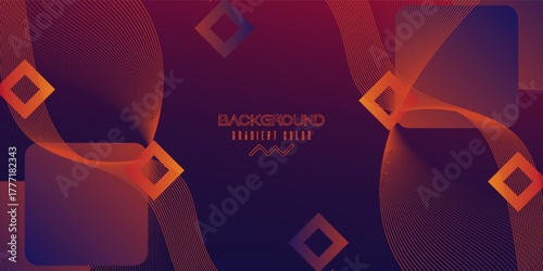 abstract background with geometric gradient circle. Abstract website landing page with circles. suit for bussines, banners