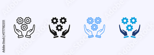 Skill Icon Set Multiple Style Collection