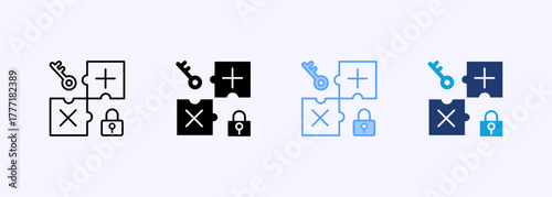Problem Solving Icon Set Multiple Style Collection