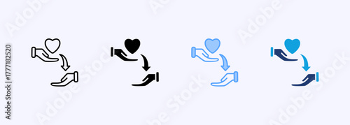 Kindness Icon Set Multiple Style Collection