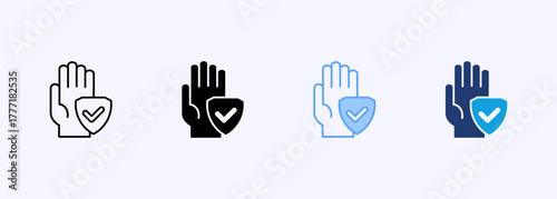 Personal Boundaries Icon Set Multiple Style Collection