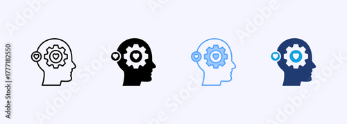 Emotional Intelligence Icon Set Multiple Style Collection
