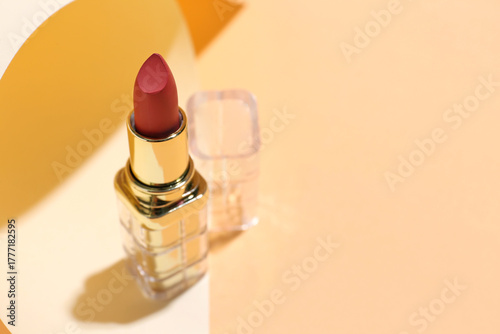 Beautiful dark red lipstick...