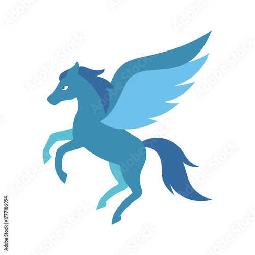 pegasus flying vector