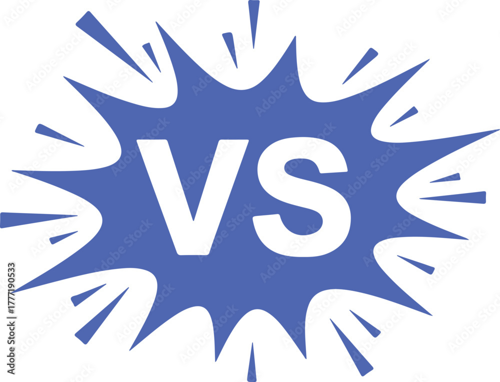 Obraz premium Versus battle concept, competition and rivalry theme